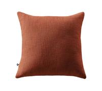 Coussin Déhoussable 45 x 45 cm - 100 % Coton Texturé - Sixtine Terracotta