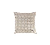 Douceur d'Intérieur Coussin déhoussable Azelia 45 x 45 cm Coton imprimé Or Blanc