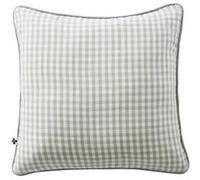 Coussin Déhoussable 45x45cm Gaze de Coton Vichy Coloris Eucalyptus - JOEL -