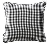 Coussin Déhoussable 45x45cm Gaze de Coton Vichy Coloris Truffe - JOEL - ALTOBUY Noir G