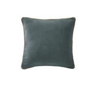 Coussin Déhoussable 45x45cm Velours de Coton Coloris Ardoise - HARRIS -