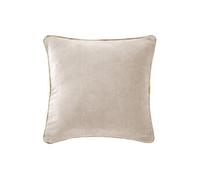 Coussin Déhoussable 45x45cm Velours de Coton Coloris Pampa - HARRIS - ALTOBUY Beige G