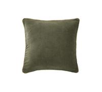 Coussin Déhoussable 45x45cm Velours de Coton Coloris Thym - HARRIS -