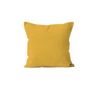 Coussin déhoussable 60x60 cm ALIX jaune radieux, par Soleil d'ocre