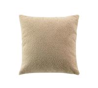 Coussin déhoussable en bouclette unie BELI - 45 x 45 cm - Beige