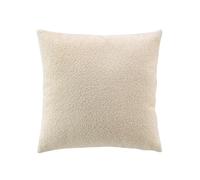 Coussin déhoussable en bouclette unie BELI - 45 x 45 cm - Ecru