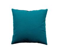 Coussin déhoussable en coton PANAMA - 60 x 60 cm - Bleu canard