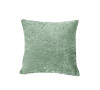 Coussin déhoussable en velours Céladon 40x40 cm