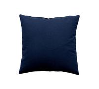 Enjoy Home, Coussin Carré, 40 x 40 cm, 400 g, Bleu Marine, 100% Coton certifié Oeko Tex, Lavable en Machine, Déhoussable avec Zip, Idéal pour Apporter de la Couleur à Vos canapés, Collection Panama