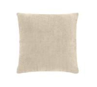 Coussin déhoussable LEO 45 x 45 cm - Velours chenille naturel