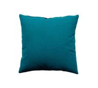 Paris Prix Coussin Panama zippé 100% coton Oeko-TEX 40x40 cm Bleu canard
