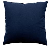 Coussin déhoussable uni en coton Bleu Marine 60x60 cm