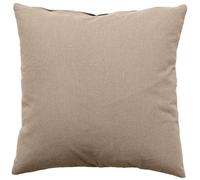 Coussin déhoussable uni en coton Naturel 60x60 cm