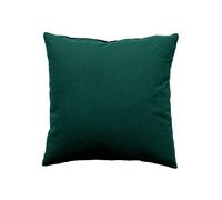 Paris Prix - Coussin Panama - Déhoussable par zip - 100% coton Oeko-TEX - 40x40 cm - Vert foncé