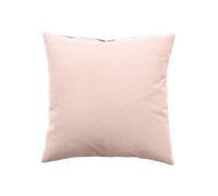 Toilinux Coussin déhoussable uni 100% coton Vieux rose 40x40 cm Oeko-TEX