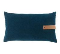 Coussin Déhoussable Velours "Milleray" 30x50cm Bleu bleu G
