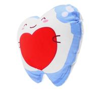 Coussin Dent en Peluche Coton, Dossier Décoratif pour Garçon et Filles | Soutien Lombaire, Repos des Jambes, Améliore la Posture, Usage Relaxation, Chambre et Chaise