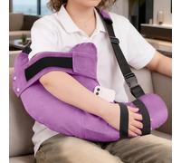 Coussin d'Épaule pour Coiffe des Rotateurs, Oreiller Post-Opératoire pour Soulagement de la Douleur, Soutien pour Bras et Épaule avec Sangle Ajustable, Idéal pour Sommeil et Récupération, violet