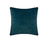 Coussin ""Dolce"" velours bleu 40x40cm - Atmosphera Créateur d'intérieur