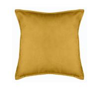 HomeMaison Coussin Uni Déhoussable, Polyester, Ocre, 45x45 cm