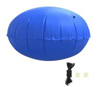 Coussin d'hiver bleu Ø 310 x 180 cm en PVC, résistant aux UV, au gel jusqu'à -20 °C, avec œillets et valve Boston, avec cordon en nylon et kit de réparation pour piscines hors sol en hiver