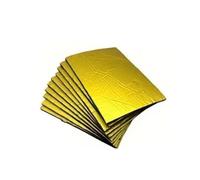 Coussin d'isolation thermique pour moteur Tapis insonorisant pour voiture, 500x800mm, 2mm, 1 à 3 pièces, , isolation thermique et phonique, pour capot, mousse cellules fermées(Yellow-1PC)