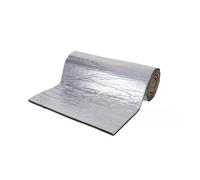 Coussin d'isolation thermique pour moteur Tapis insonorisant pour voiture, 500x800mm, 2mm, 1 à 3 pièces, , isolation thermique et phonique, pour capot, mousse cellules fermées(Silver-S)
