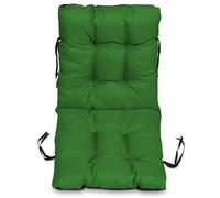 Coussin Dossier pour Chaise Longue, Siège, Banc de Jardin - SuperKissen24 - Vert - 48x96 cm - Imperméable