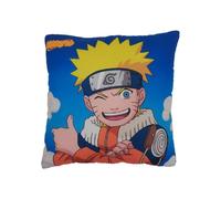 Coussin double face - Carré - NARUTO - Naruto et Sasuke - Microfibre - 40 x 40 cm