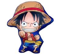 Coussin Educa Borras One Piece D Luffy 3D Bleu 35 cm