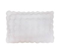 Coussin Effet Fourrure 3D Zephy 50x80cm Blanc