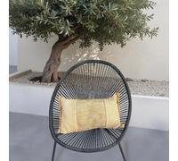 Coussin effet raphia - À bande - Rectangle - 50x30cm