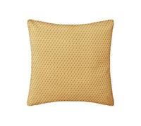 Atmosphera – Coussin Motifs Otto – Coton – 38 x 38 cm – Jaune ocre