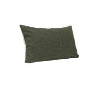 Coussin en coton beige et vert foncé, rectangulaire, réversible, hypoallergénique, OEKO-TEX - Hübsch, Bliss - 50x2x80 cm