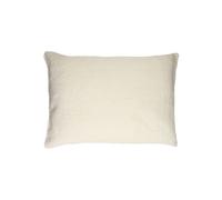 Coussin en coton blanc, rectangulaire, uni, compact - Pomax, Basics - 70x50x1 cm