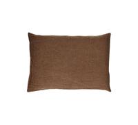 Coussin en coton chocolat, uni, rectangulaire - Pomax, Basics - 70x50x1 cm