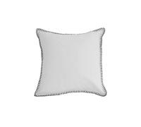 Coussin En Coton Lavé 40x40 Cm Spirit Blanc, Par Soleil D'ocre