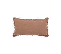Coussin en coton marron, rectangulaire, uni - Bloomingville, Efie - 70x35x1 cm