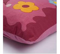 Coussin en coton petite princesse rose 40x40