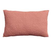 Coussin en Coton recyclé, nid d'abeille, Terracotta, 30 x 50 cm