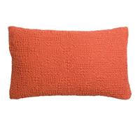 Coussin en Coton Stonewashed nid d'abeille, Marmelade, 40 x 65 cm
