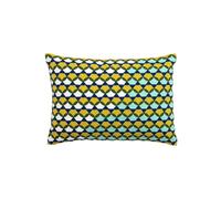 Coussin en coton vert, rectangulaire, à motifs - Bloomingville, Coulx - 36x51x15 cm