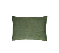 Coussin en coton vert, rectangulaire, uni - Pomax, Basics - 70x50x1 cm