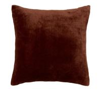 Coussin en Flanelle Uni Ollis 38x38cm Marron Tonka