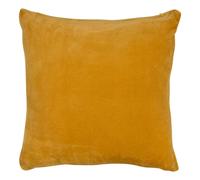 Coussin en Flanelle Uni Ollis 38x38cm Ocre