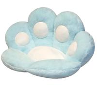 Coussin en Forme de CœUr et de Patte, Ultra Doux et Moelleux, Multicolore, pour SièGe de Bureau Ou de Sol, IdéAl pour Se DéTendre(Blue A)