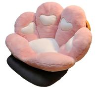 Coussin en Forme de CœUr et de Patte, Ultra Doux et Moelleux, Multicolore, pour SièGe de Bureau Ou de Sol, IdéAl pour Se DéTendre(Pink)