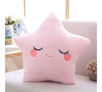 Coussin en forme d'étoile Unyqoos® – coussin en peluche bleu, 40 x 45 cm, peluche douce en forme d'étoile pour enfants, décoration pour chambre et salon, idée cadeau