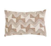Coussin en Jacquard Chenillé Floe 38x58cm Beige