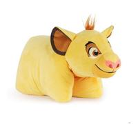 Coussin en peluche 2-en-1 - DISNEY - Simba - Ultra-doux - Fermeture à scratch - 43 x 28 cm
